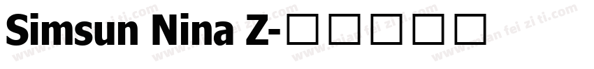 Simsun Nina Z字体转换